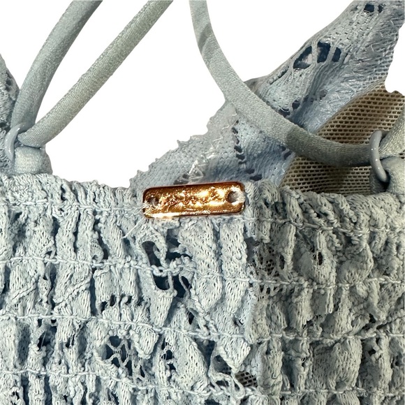 Victoria’s Secret Pink Light Blue Strappy Lace Bralette - Picture 4 of 5